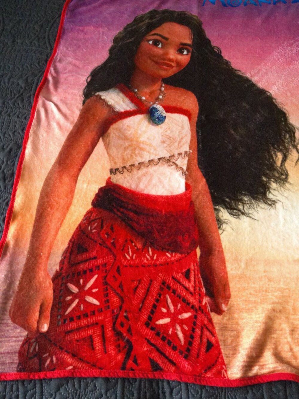 Fleece Throw Disney Moana 2 2024 GUC